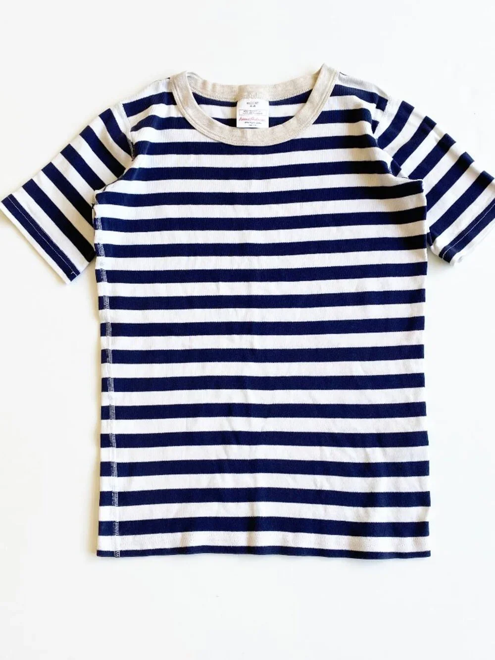 Hanna Andersson Kids Striped Short John Pajama Top Organic Cotton Size 14 160